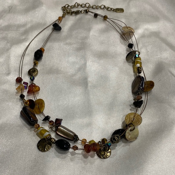 Multi-Color Beaded Necklace - Picture 1 of 3